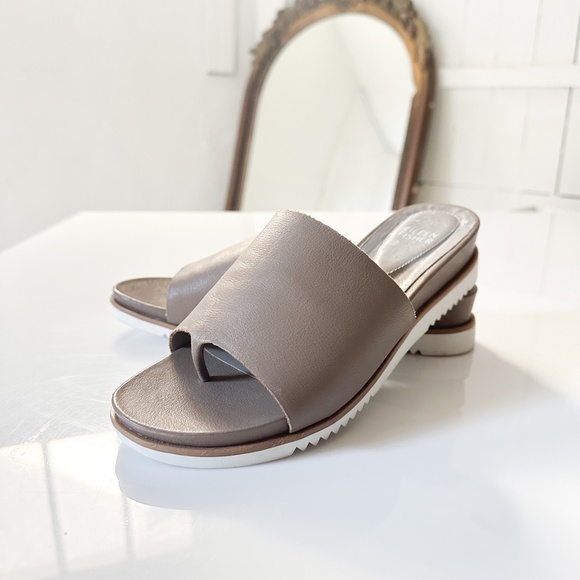 Eileen Fisher Shoes - EILEEN FISHER Kite Wedge Sandal In Moon - 8 1/2
